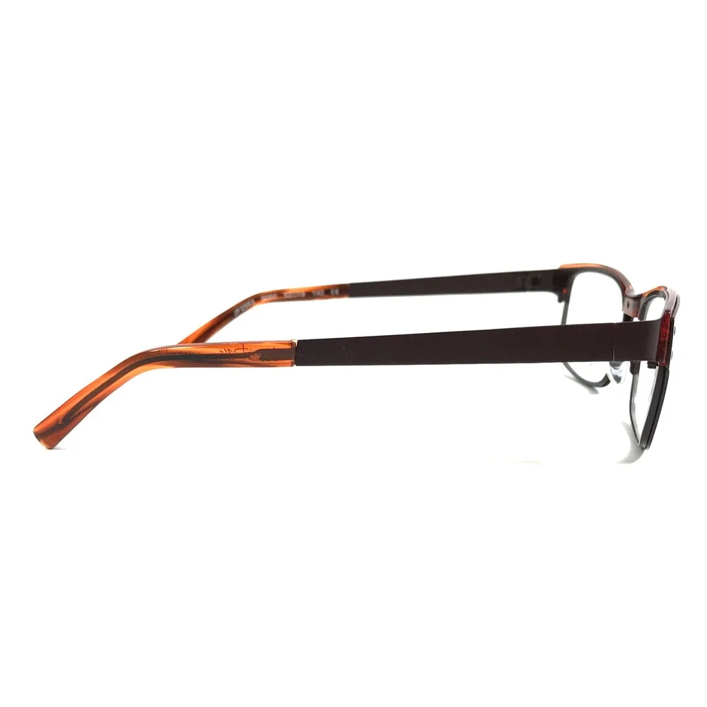 J.F. Rey Eyeglasses Frames JF2553 9060 Matte Brown Orange Horn 52-19-140